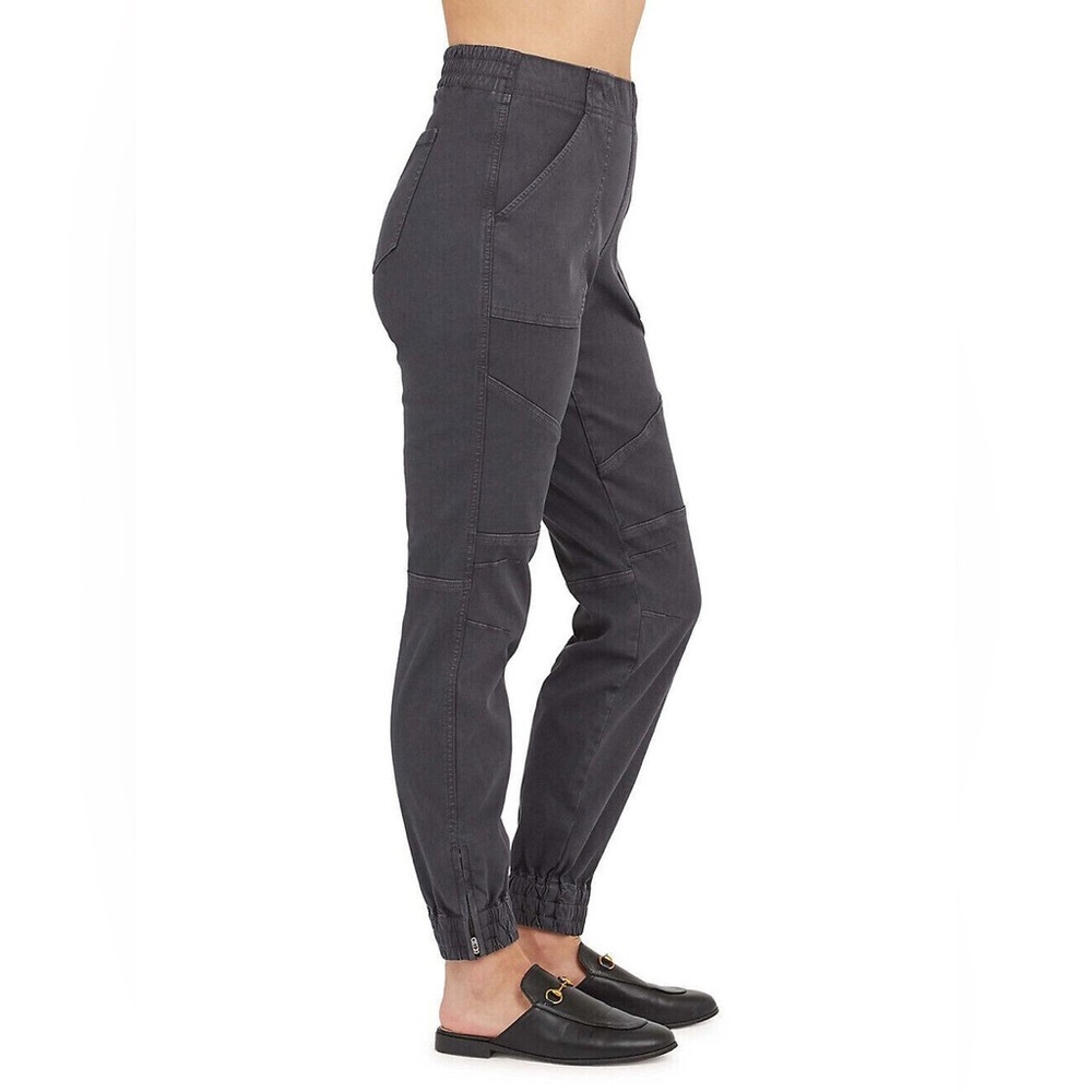 Spanx Twill Stretch Joggers Black size Large NWT
